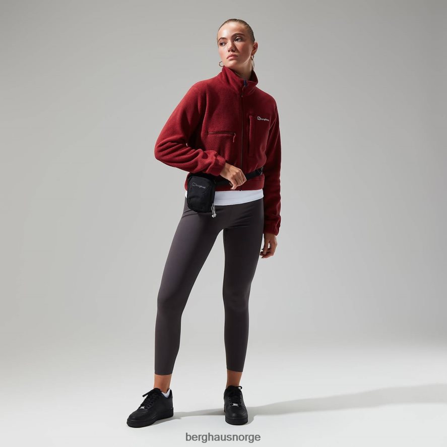 urban cropped co-ord fleecejakke Berghaus kvinner syrah/mørk rød F262D6432 klær
