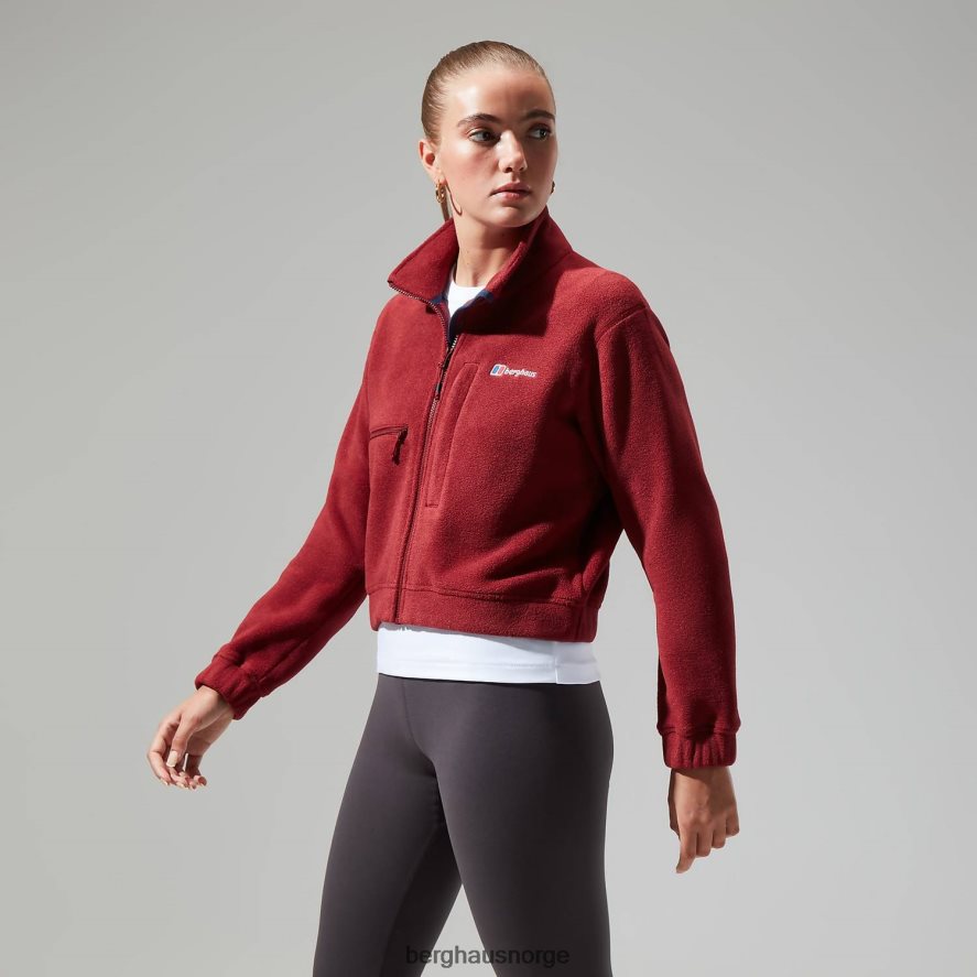 urban cropped co-ord fleecejakke Berghaus kvinner syrah/mørk rød F262D6432 klær