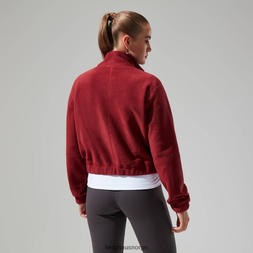 urban cropped co-ord fleecejakke Berghaus kvinner syrah/mørk rød F262D6432 klær