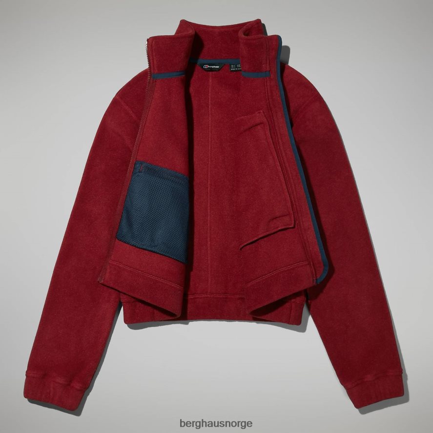 urban cropped co-ord fleecejakke Berghaus kvinner syrah/mørk rød F262D6432 klær