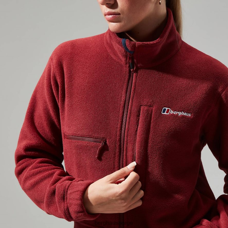 urban cropped co-ord fleecejakke Berghaus kvinner syrah/mørk rød F262D6432 klær