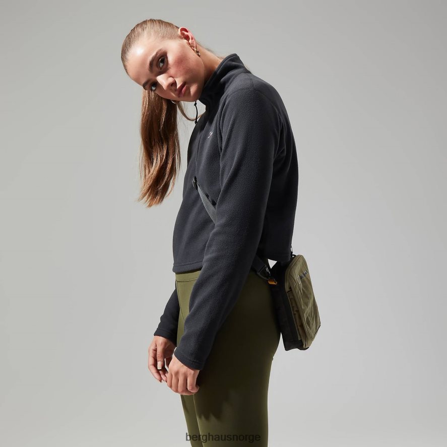 urban prisme crop halv glidelås Berghaus kvinner svart F262D6417 klær