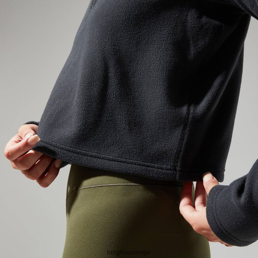 urban prisme crop halv glidelås Berghaus kvinner svart F262D6417 klær