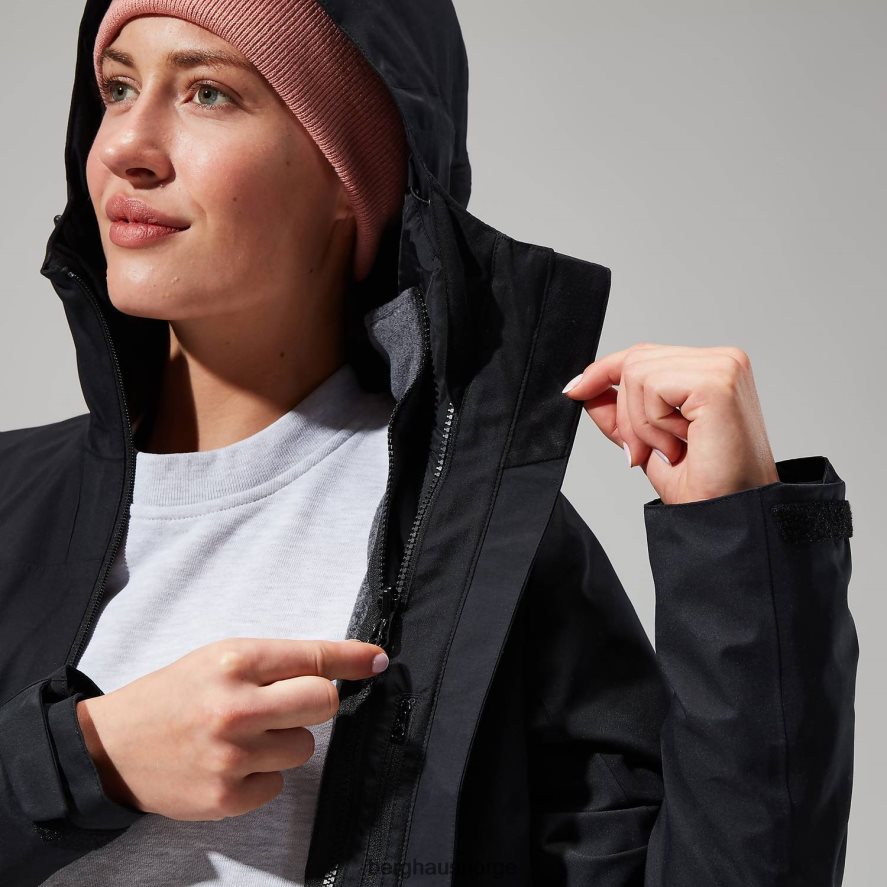 fellmaster gemini 3-i-1 jakke Berghaus kvinner svart F262D6355 klær