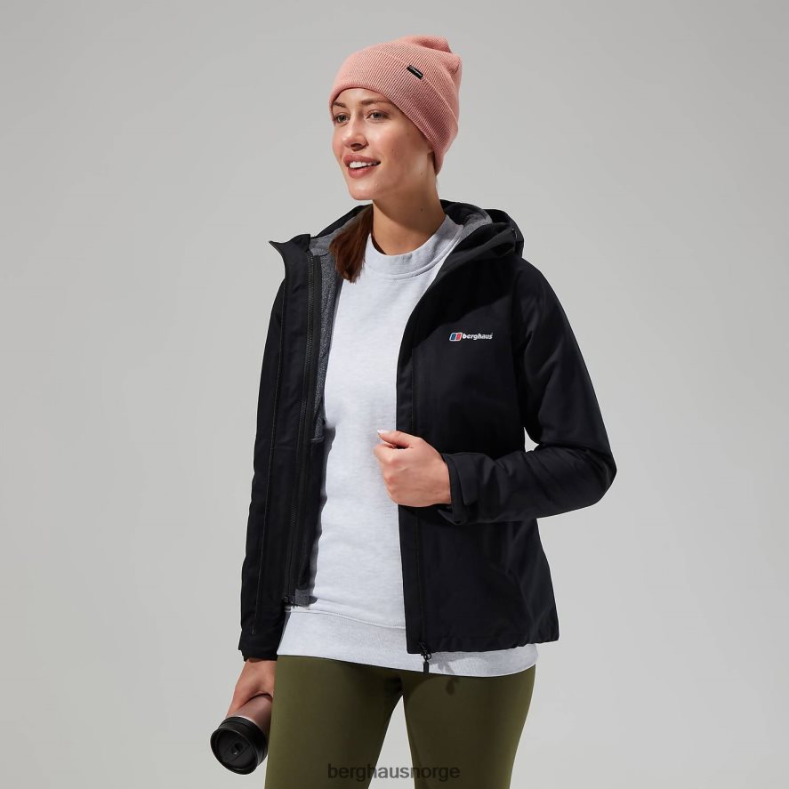 fellmaster gemini 3-i-1 jakke Berghaus kvinner svart F262D6355 klær