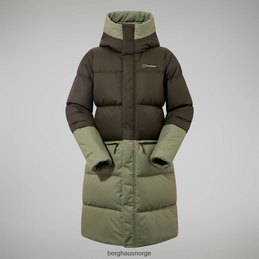 lang jakke med forbrenningsreflekt Berghaus kvinner grønn F262D6404 klær
