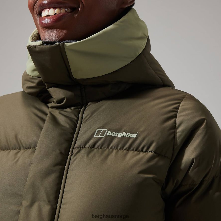lang jakke med forbrenningsreflekt Berghaus kvinner grønn F262D6404 klær