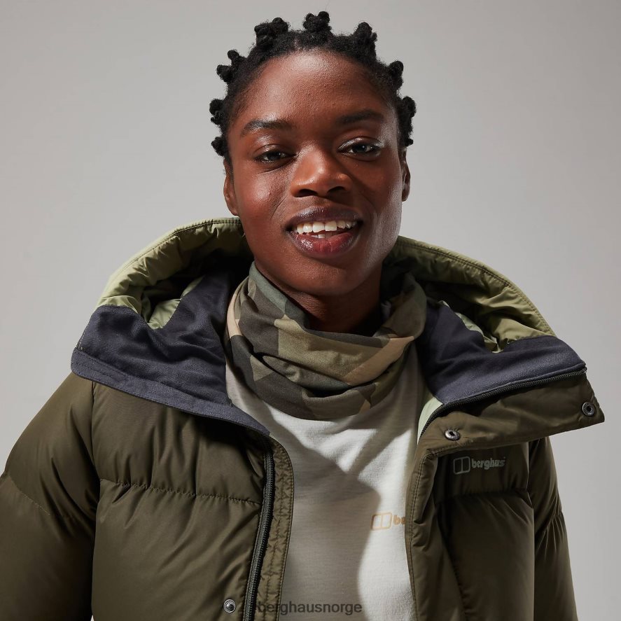 lang jakke med forbrenningsreflekt Berghaus kvinner grønn F262D6404 klær