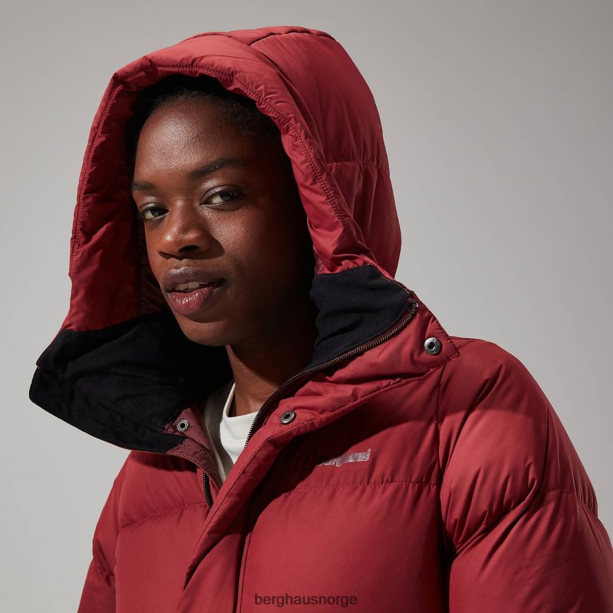 lang jakke med forbrenningsreflekt Berghaus kvinner rød F262D6403 klær