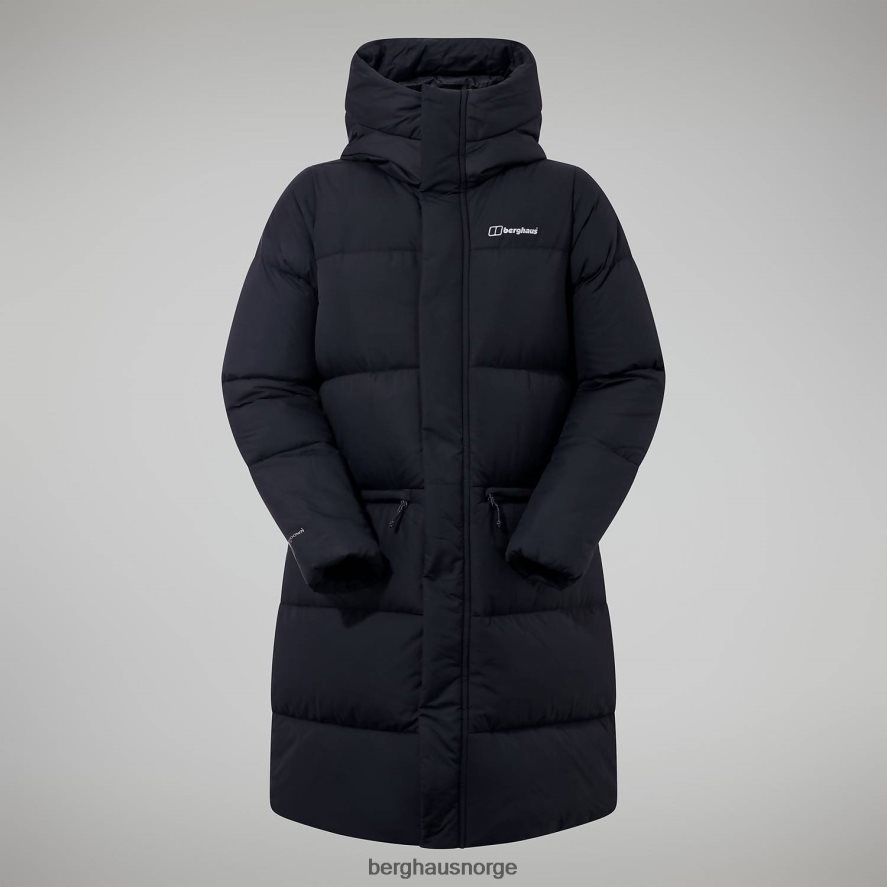 lang jakke med forbrenningsreflekt Berghaus kvinner svart F262D6402 klær