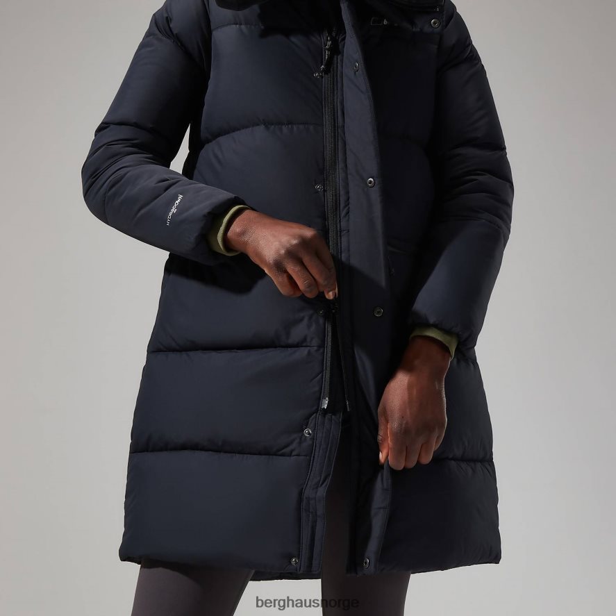 lang jakke med forbrenningsreflekt Berghaus kvinner svart F262D6402 klær
