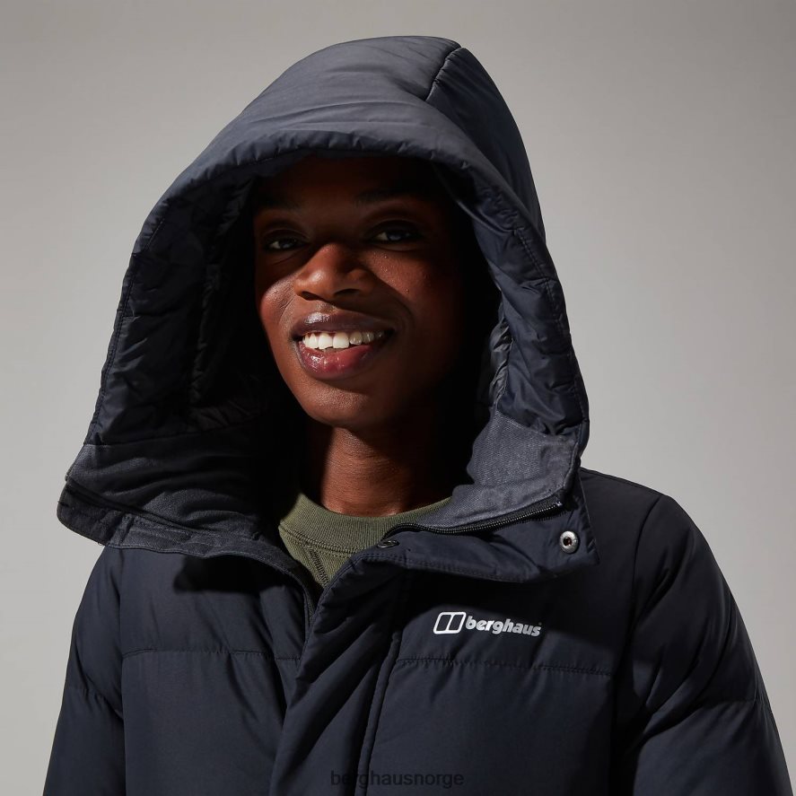 lang jakke med forbrenningsreflekt Berghaus kvinner svart F262D6402 klær