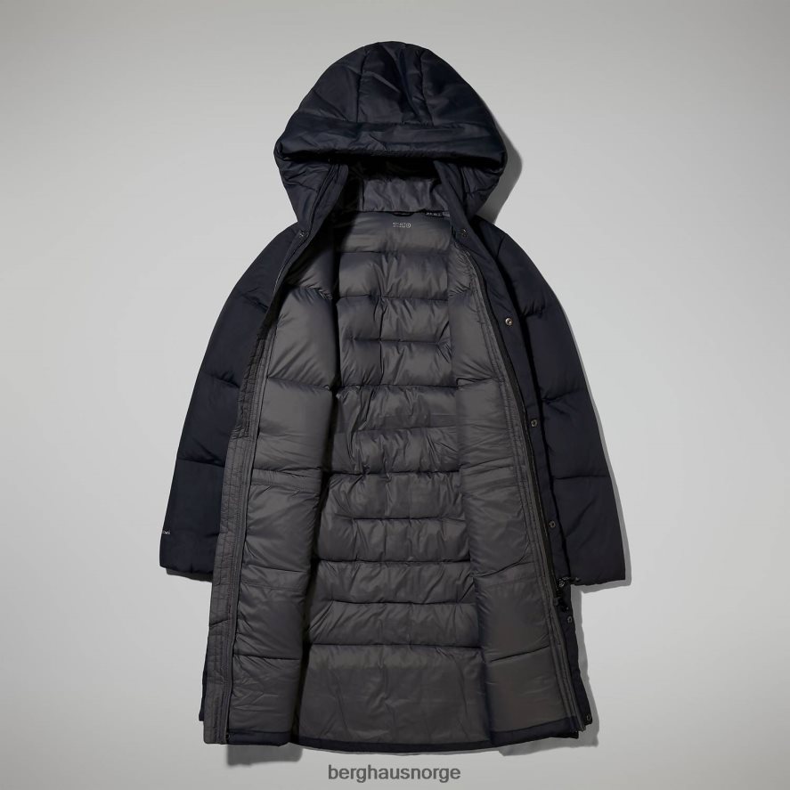 lang jakke med forbrenningsreflekt Berghaus kvinner svart F262D6402 klær