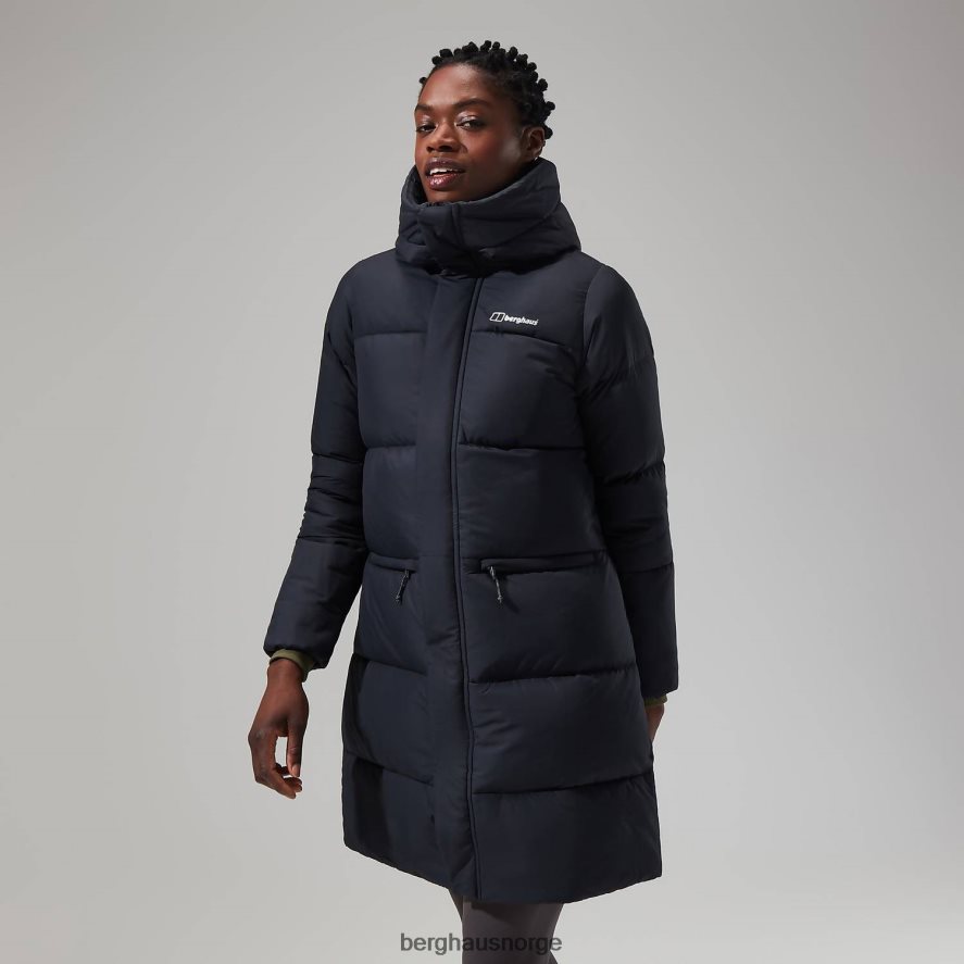 lang jakke med forbrenningsreflekt Berghaus kvinner svart F262D6402 klær