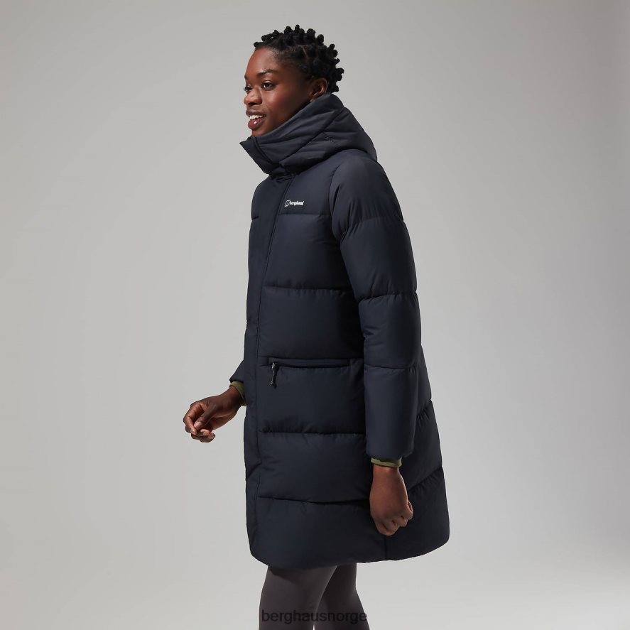 lang jakke med forbrenningsreflekt Berghaus kvinner svart F262D6402 klær