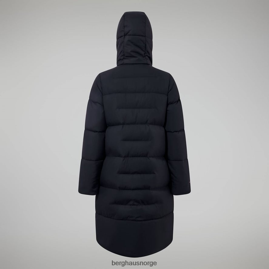 lang jakke med forbrenningsreflekt Berghaus kvinner svart F262D6402 klær
