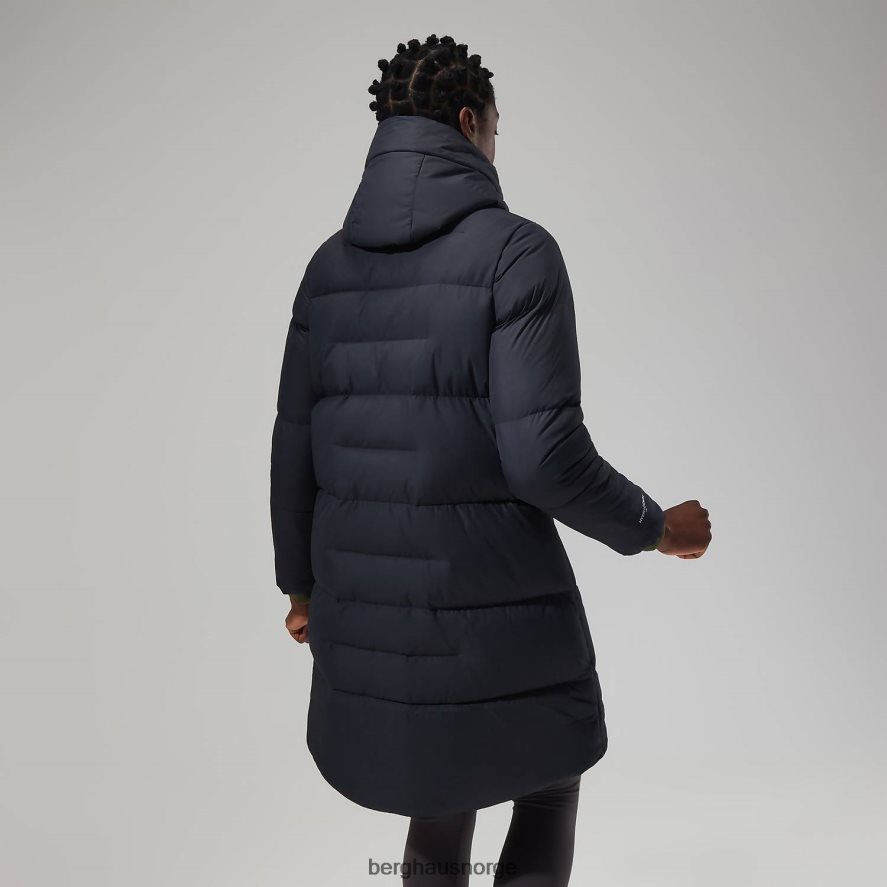 lang jakke med forbrenningsreflekt Berghaus kvinner svart F262D6402 klær