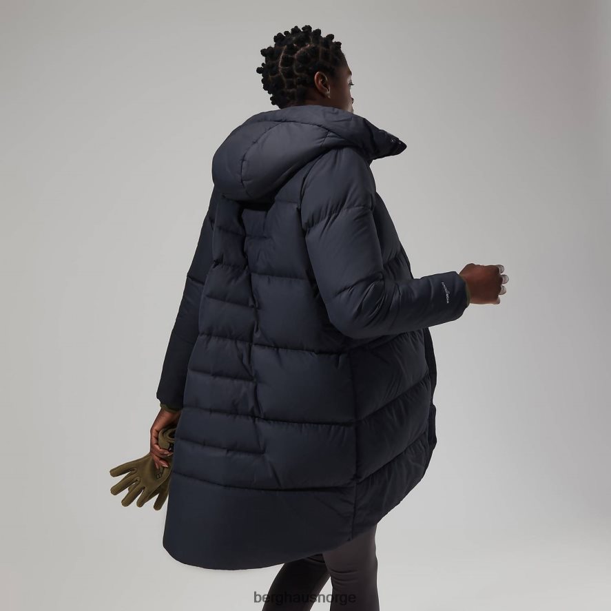 lang jakke med forbrenningsreflekt Berghaus kvinner svart F262D6402 klær
