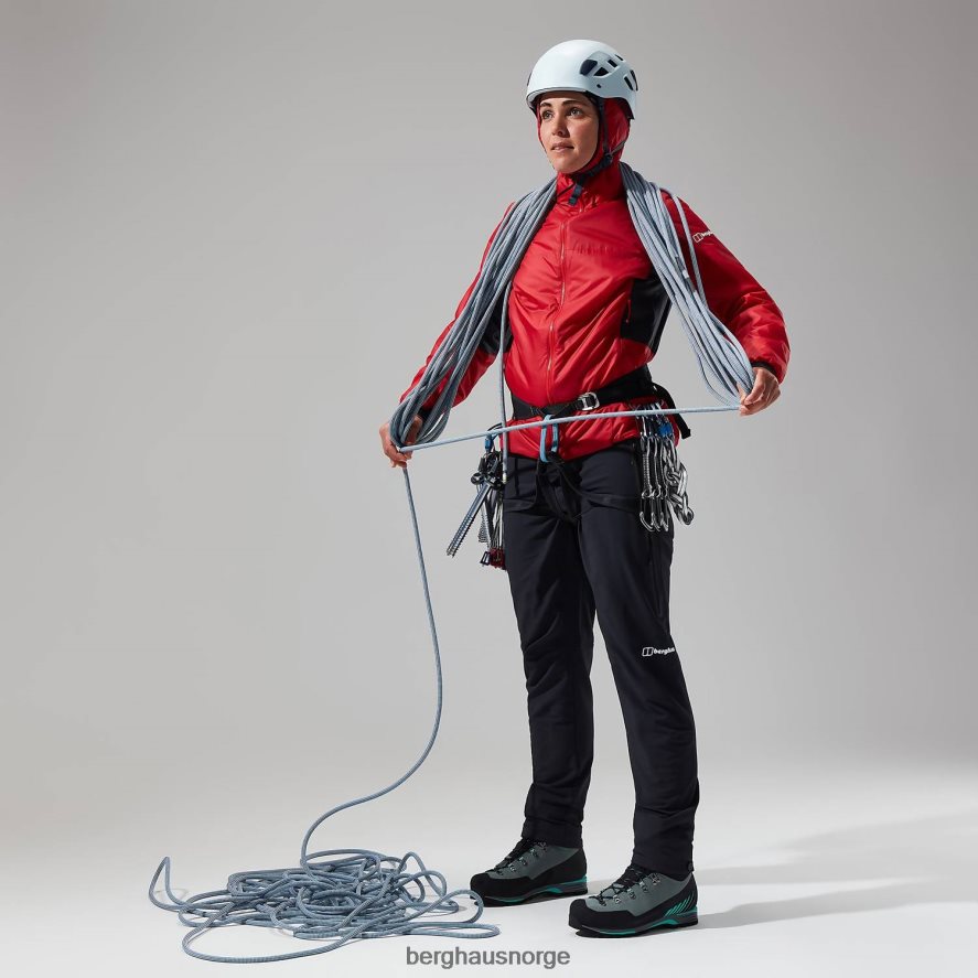 mtn arete lb syntetisk hettegenser Berghaus kvinner gojibær/kulsort F262D6391 klær