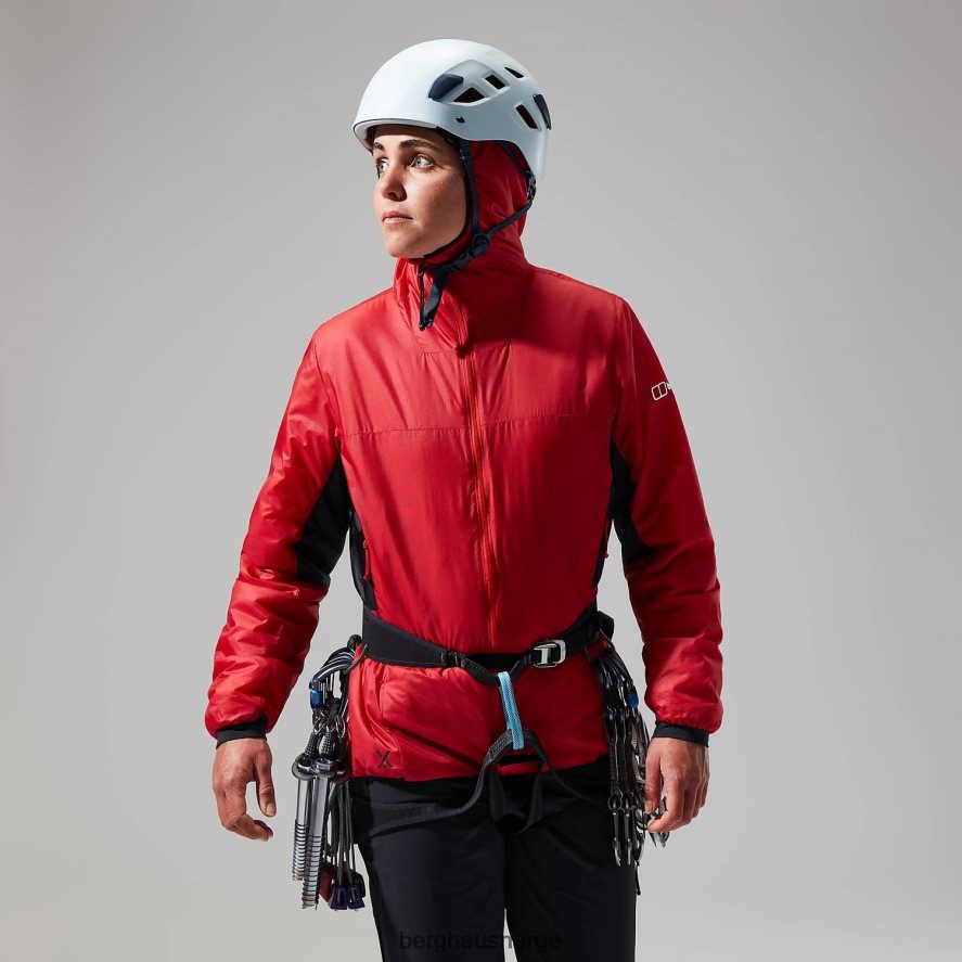 mtn arete lb syntetisk hettegenser Berghaus kvinner gojibær/kulsort F262D6391 klær