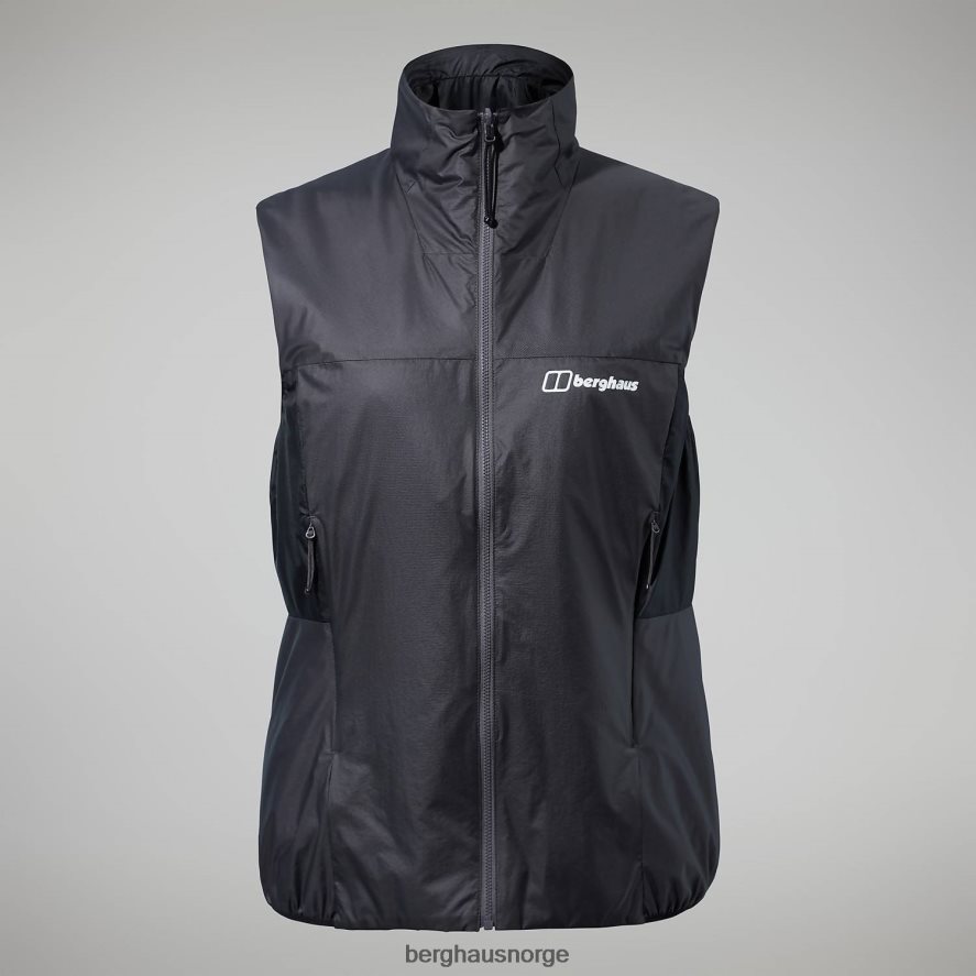 mtn arete lb syntetisk vest Berghaus kvinner grå/svart F262D6411 klær