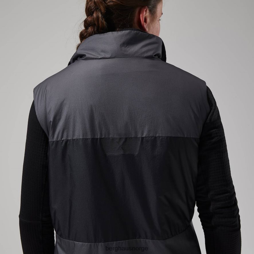 mtn arete lb syntetisk vest Berghaus kvinner grå/svart F262D6411 klær