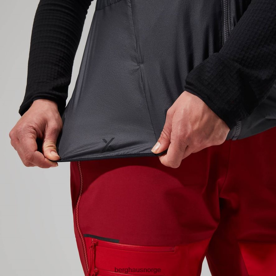 mtn arete lb syntetisk vest Berghaus kvinner grå/svart F262D6411 klær