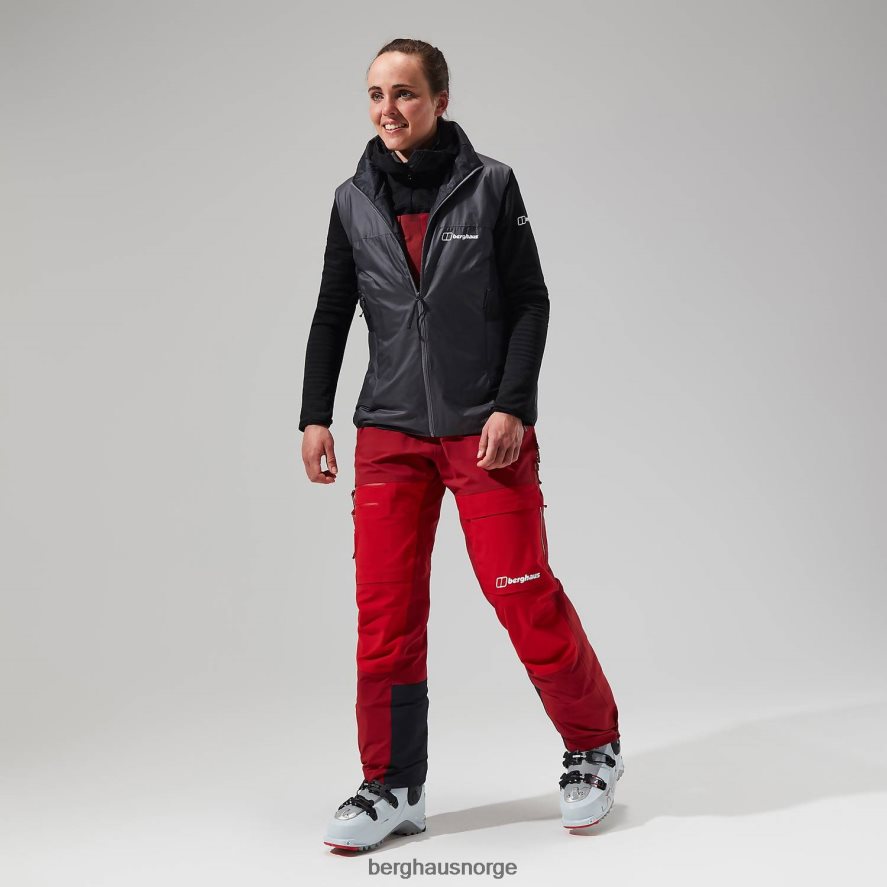 mtn arete lb syntetisk vest Berghaus kvinner grå/svart F262D6411 klær