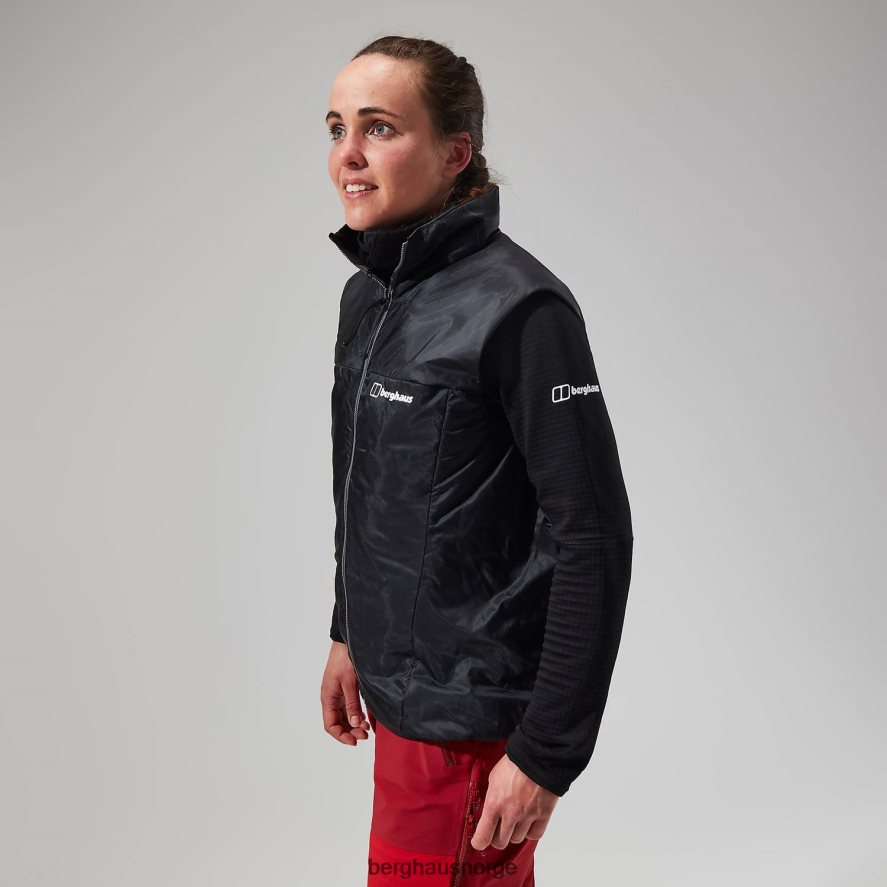 mtn arete lb syntetisk vest Berghaus kvinner grå/svart F262D6411 klær