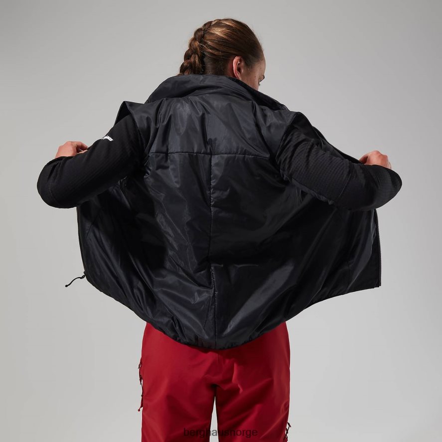 mtn arete lb syntetisk vest Berghaus kvinner grå/svart F262D6411 klær