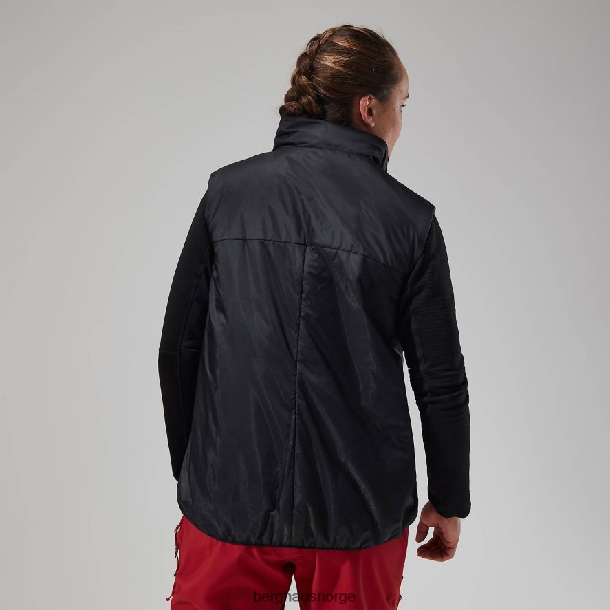 mtn arete lb syntetisk vest Berghaus kvinner grå/svart F262D6411 klær