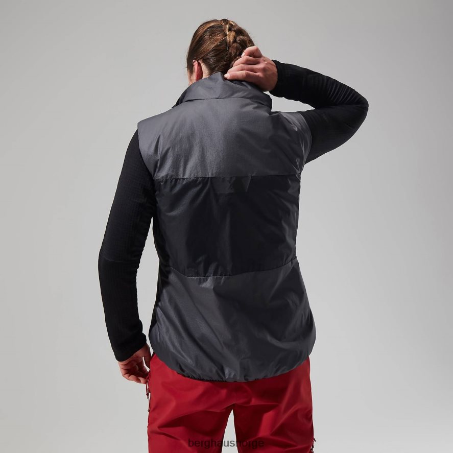 mtn arete lb syntetisk vest Berghaus kvinner grå/svart F262D6411 klær