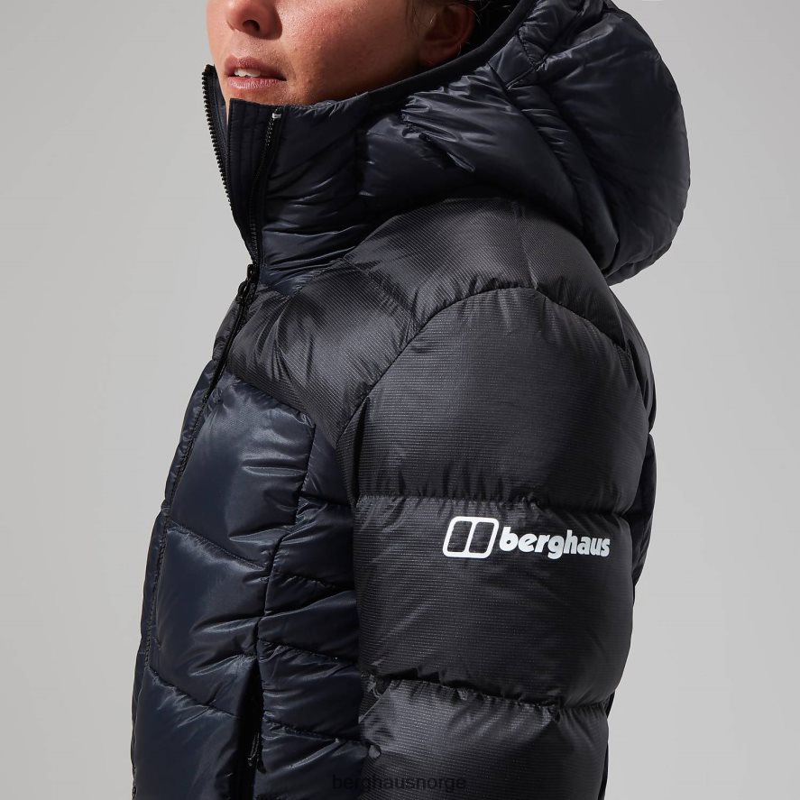 mtn arete ultra dun hettegenser Berghaus kvinner kulsvart F262D6398 klær