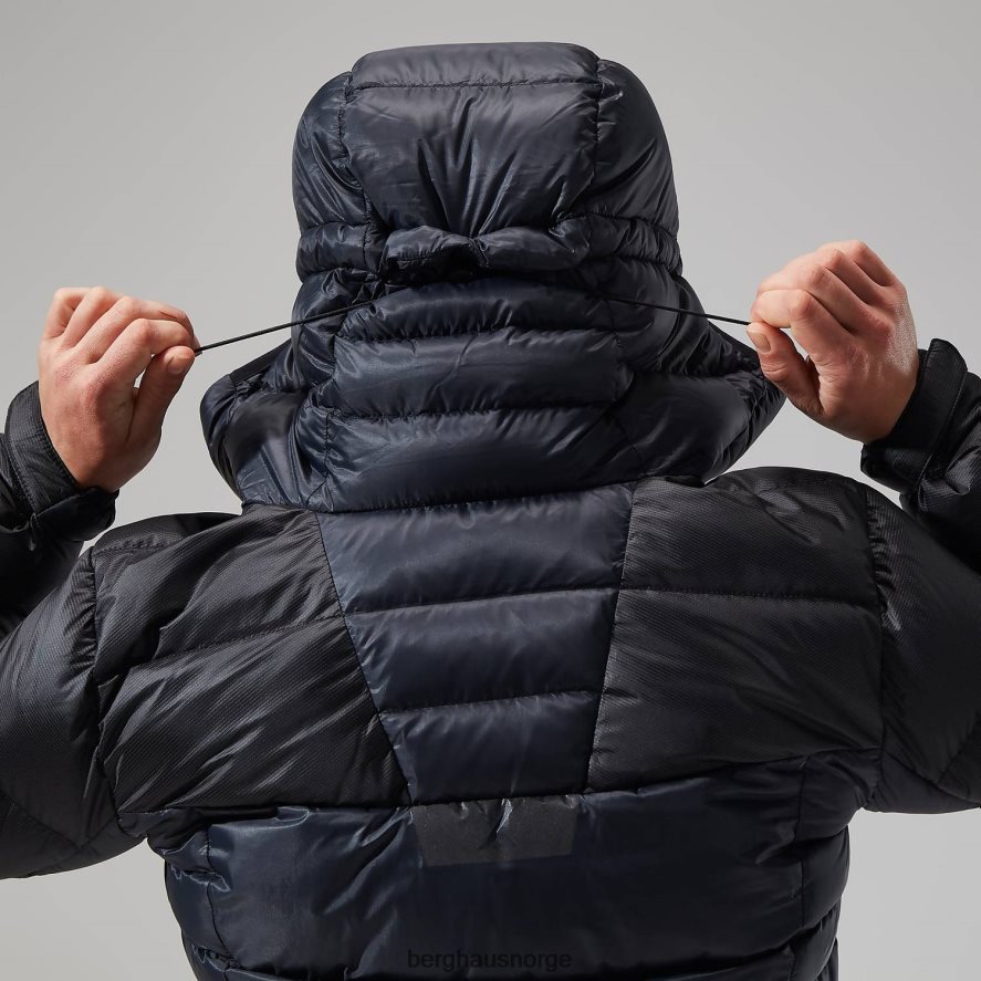 mtn arete ultra dun hettegenser Berghaus kvinner kulsvart F262D6398 klær