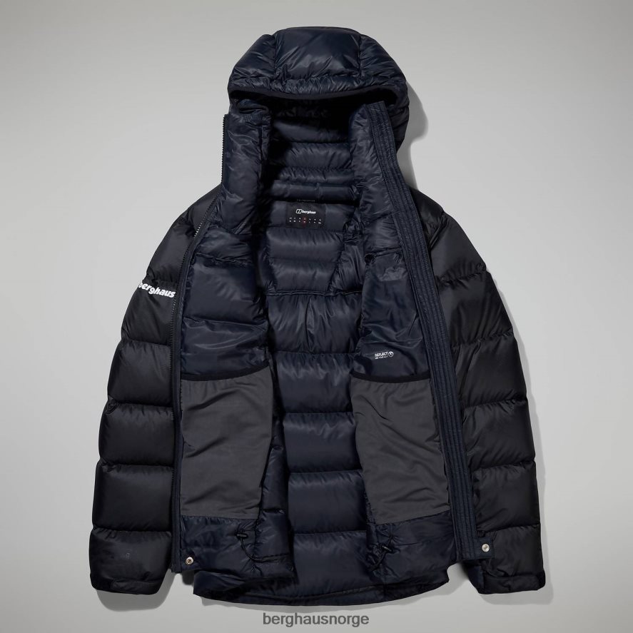 mtn arete ultra dun hettegenser Berghaus kvinner kulsvart F262D6398 klær