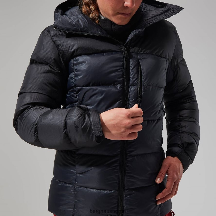 mtn arete ultra dun hettegenser Berghaus kvinner kulsvart F262D6398 klær