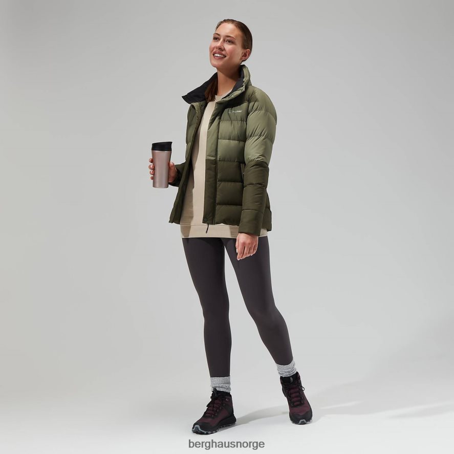 rosthwaite reflekterende dunjakke Berghaus kvinner dype dyp/støvet oliven F262D6384 klær