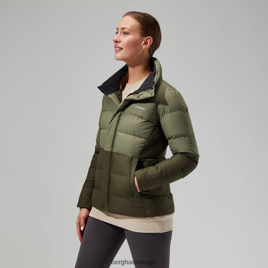 rosthwaite reflekterende dunjakke Berghaus kvinner dype dyp/støvet oliven F262D6384 klær