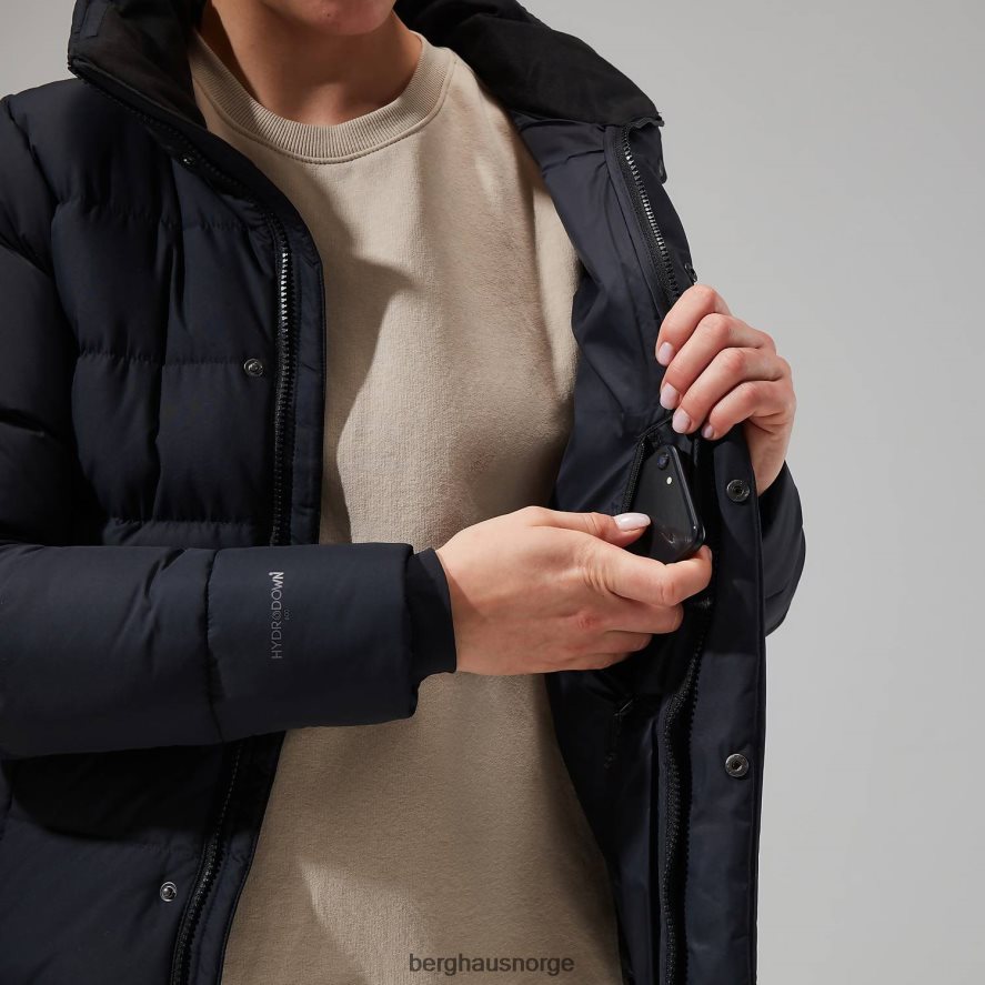 rosthwaite reflekterende dunjakke Berghaus kvinner kulsvart F262D6383 klær