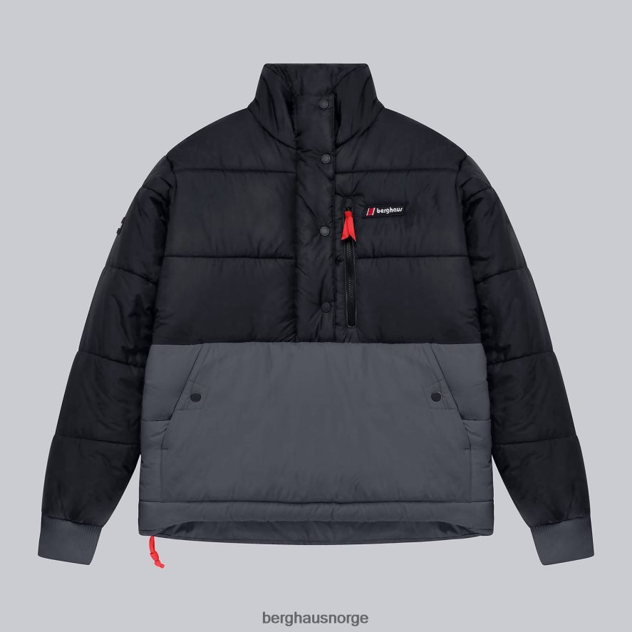 selapass isolert halvglidelåsjakke Berghaus kvinner svart/grå F262D6405 klær