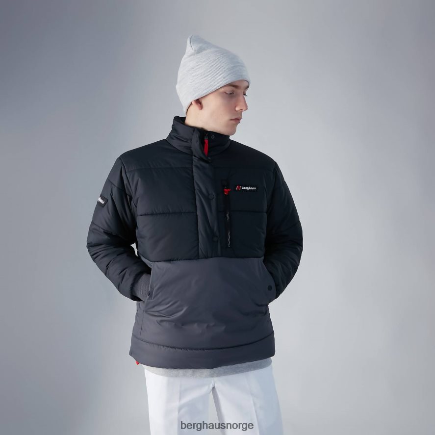 selapass isolert halvglidelåsjakke Berghaus kvinner svart/grå F262D6405 klær