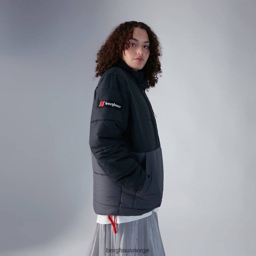 selapass isolert halvglidelåsjakke Berghaus kvinner svart/grå F262D6405 klær