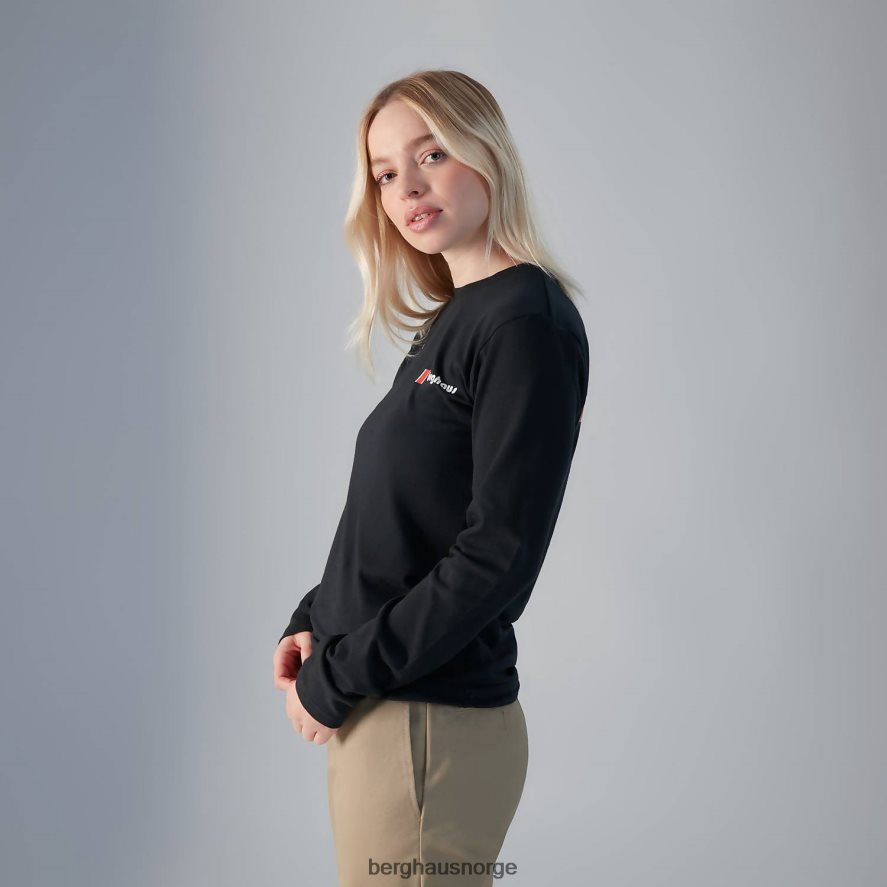 Heritage f&b-logo med lange armer Berghaus kvinner svart F262D6465 klær