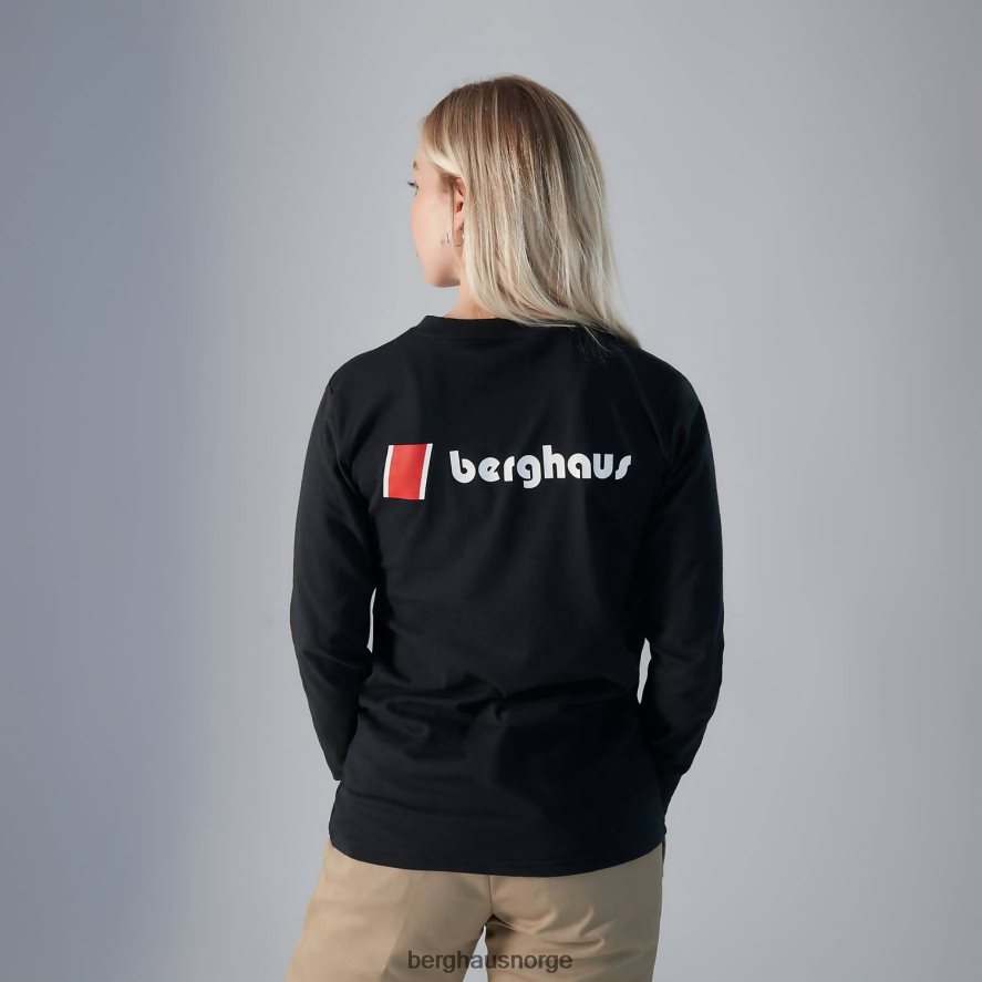 Heritage f&b-logo med lange armer Berghaus kvinner svart F262D6465 klær