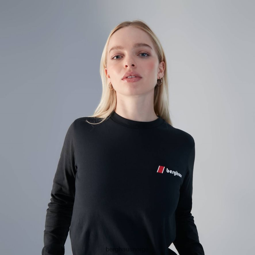 Heritage f&b-logo med lange armer Berghaus kvinner svart F262D6465 klær