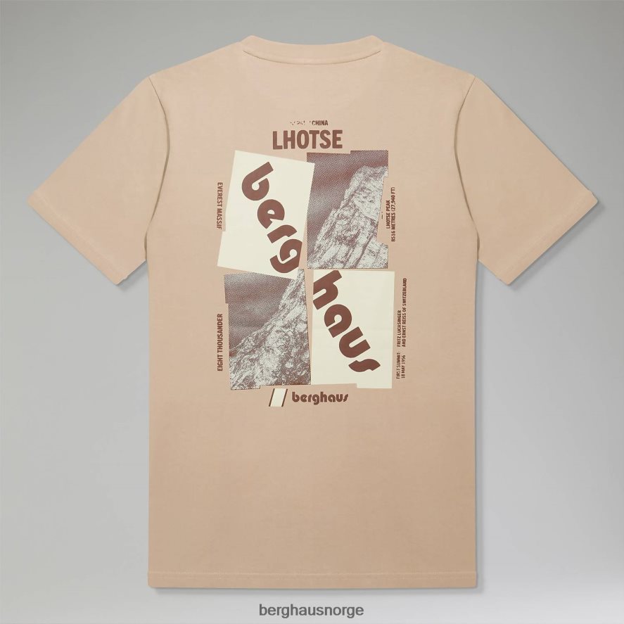 Lhotse zine t-skjorte Berghaus kvinner naturlig F262D6463 klær