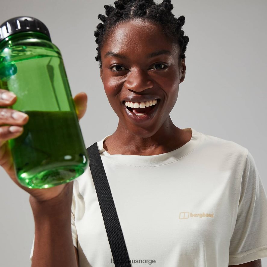 avslappet tech super stretch t-skjorte Berghaus kvinner bein hvit F262D6472 klær