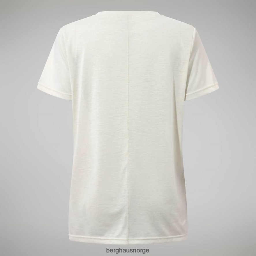 avslappet tech super stretch t-skjorte Berghaus kvinner bein hvit F262D6472 klær