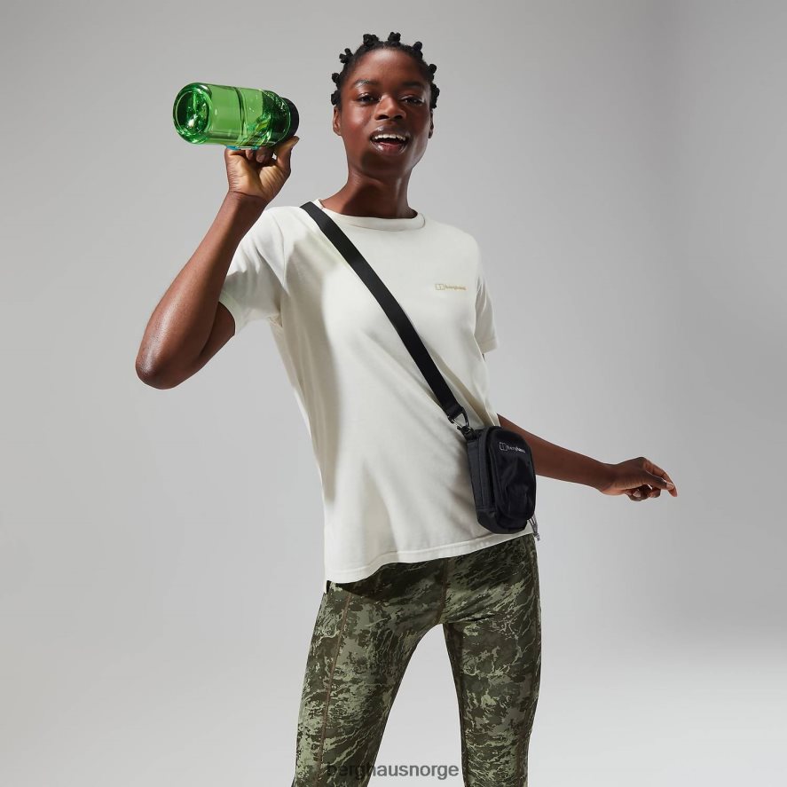 avslappet tech super stretch t-skjorte Berghaus kvinner bein hvit F262D6472 klær