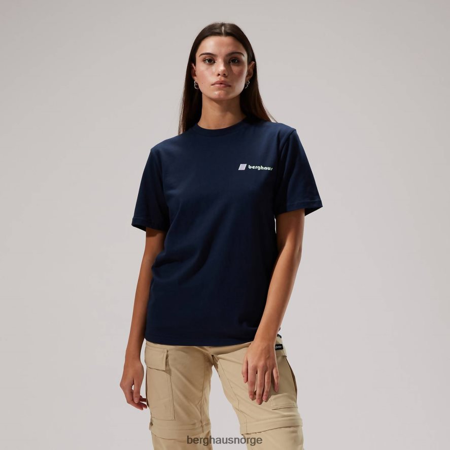 cho zine kortermede t-skjorter Berghaus kvinner mørke blå F262D6493 klær